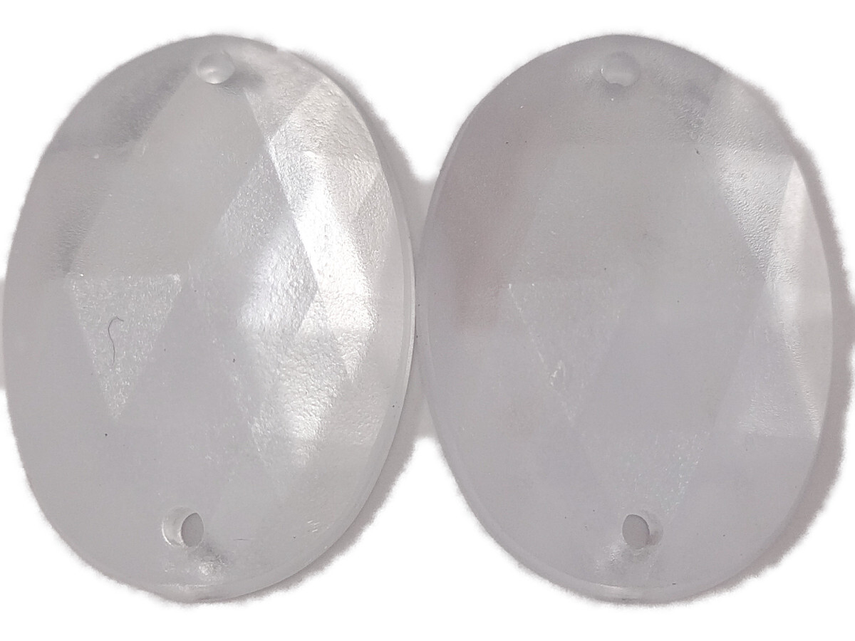 キラリ手芸部 No.918ビジュー パーツ 手芸用 ソーオン ストーン(アクリル)クリスタル(つや消し加工)_1.3×1.8cm_5個入り拍卖