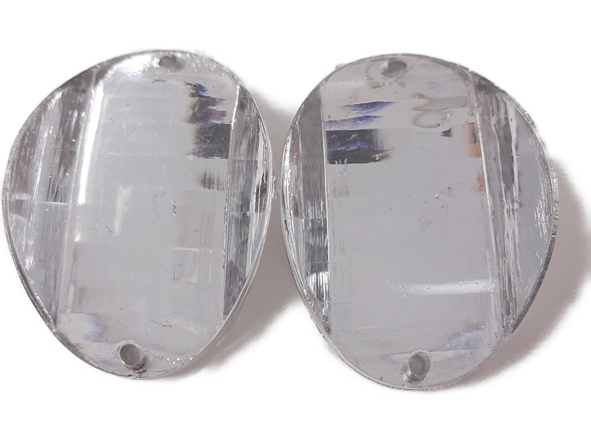 キラリ手芸部 No.1562ビジュー パーツ 手芸用 ソーオン ストーン(アクリル)クリスタル1.8×2.5cm_4個入り拍卖