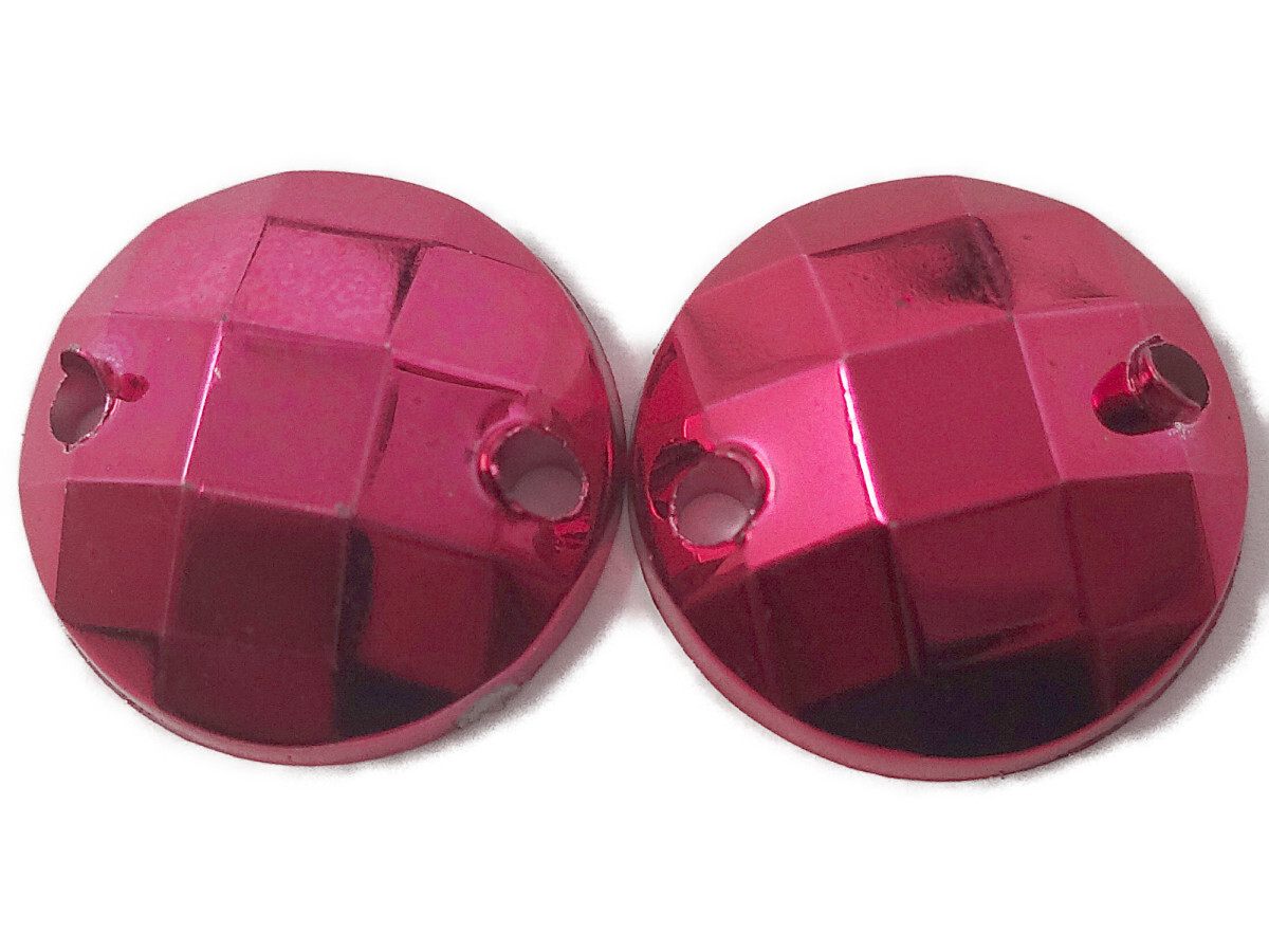 キラリ手芸部 No.2928ビジュー パーツ 手芸用 ソーオン ストーン(アクリル)ピンク色_1.2×1.2cm_10個入り拍卖