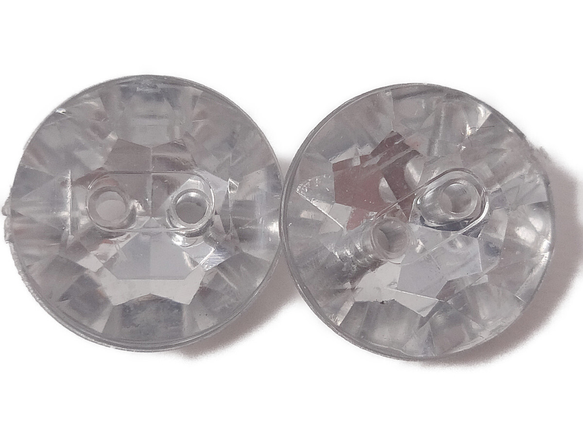 キラリ手芸部 No1216_ビジュー ボタン 手芸用 ソーオン ストーン(アクリル)_クリスタル1.3×1.3cm_7個入り拍卖