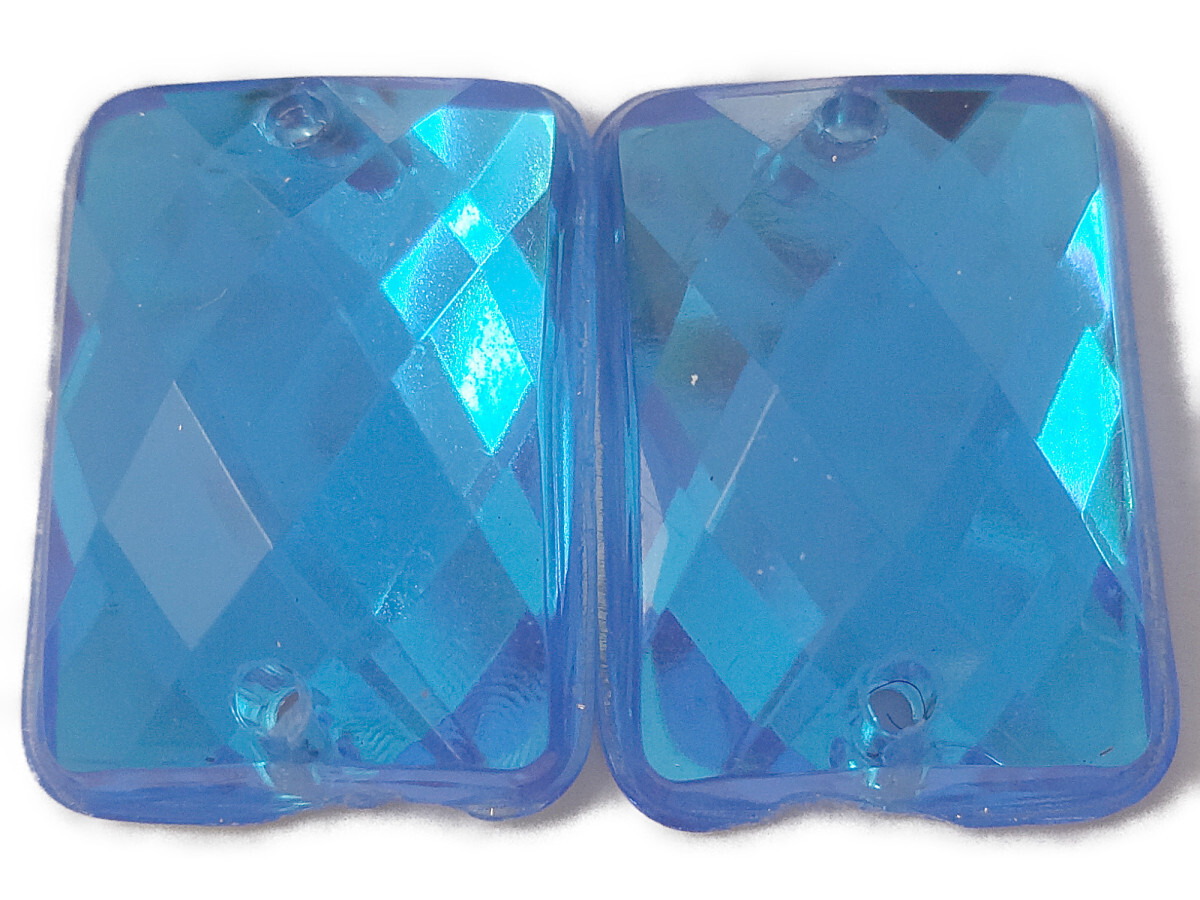 キラリ手芸部 No.2757ビジュー パーツ 手芸用 ソーオン ストーン(アクリル)青(ブルー)1.0×1.4cm_16個入り拍卖