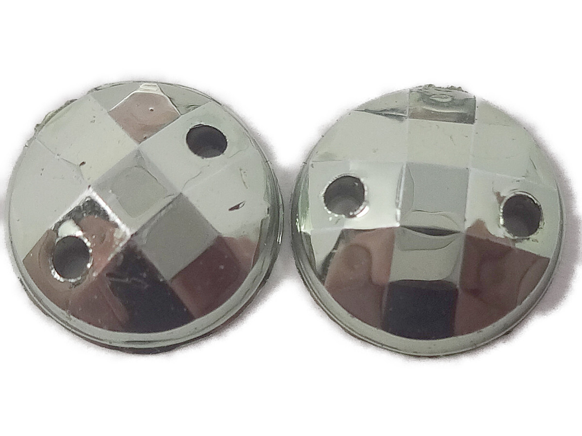 キラリ手芸部 No.3603ビジュー パーツ 手芸用 ソーオン ストーン(アクリル)銀色(シルバー)0.8×0.8cm_10個入り拍卖