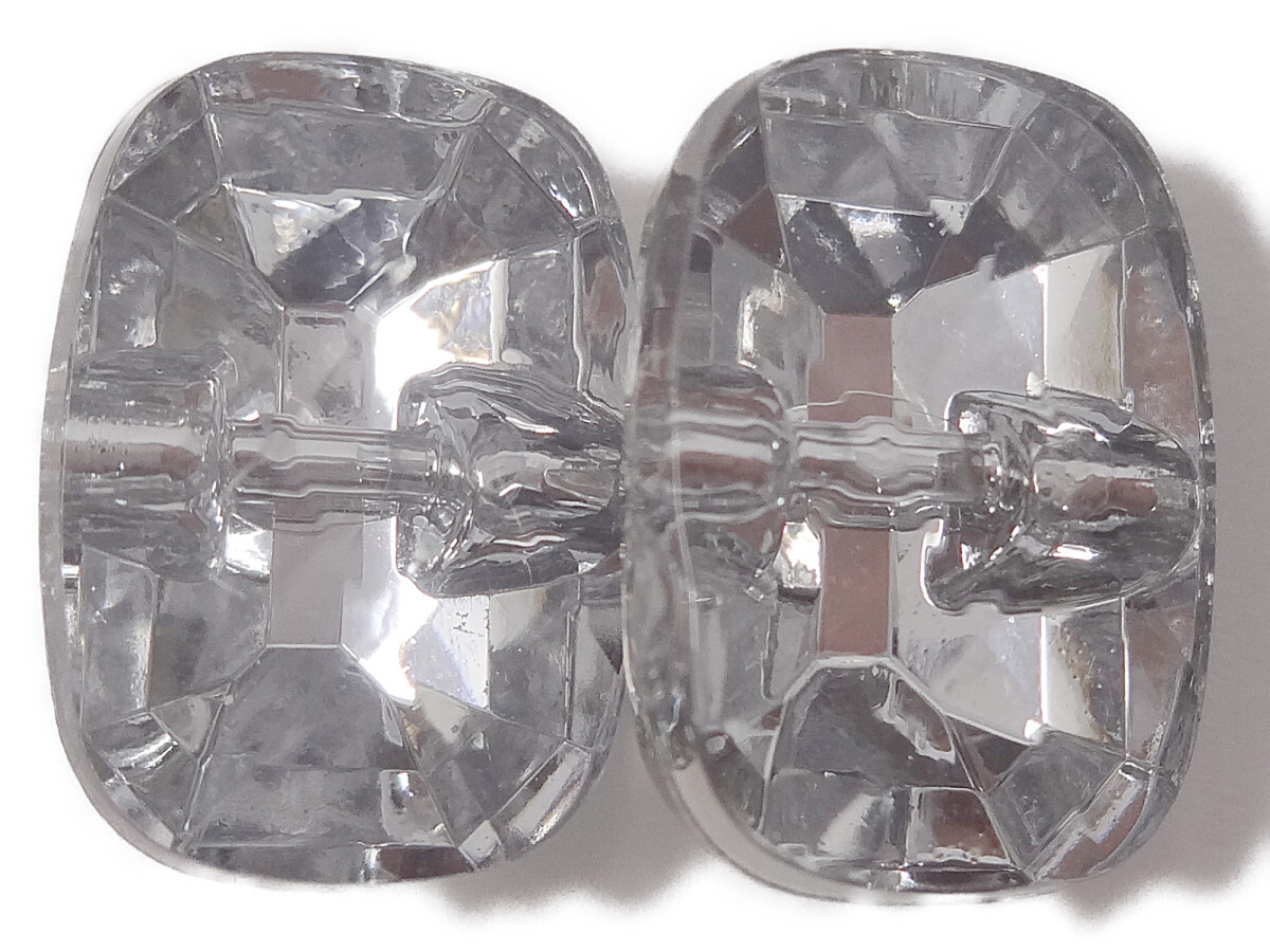 キラリ手芸部 No1251_ビジュー ボタン 手芸用 ソーオン ストーン(アクリル)_クリスタル1.1×1.5cm_4個入り拍卖