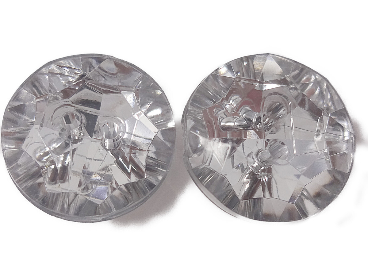 キラリ手芸部 No1257_ビジュー ボタン 手芸用 ソーオン ストーン(アクリル)_クリスタル1.5×1.5cm_6個入り拍卖