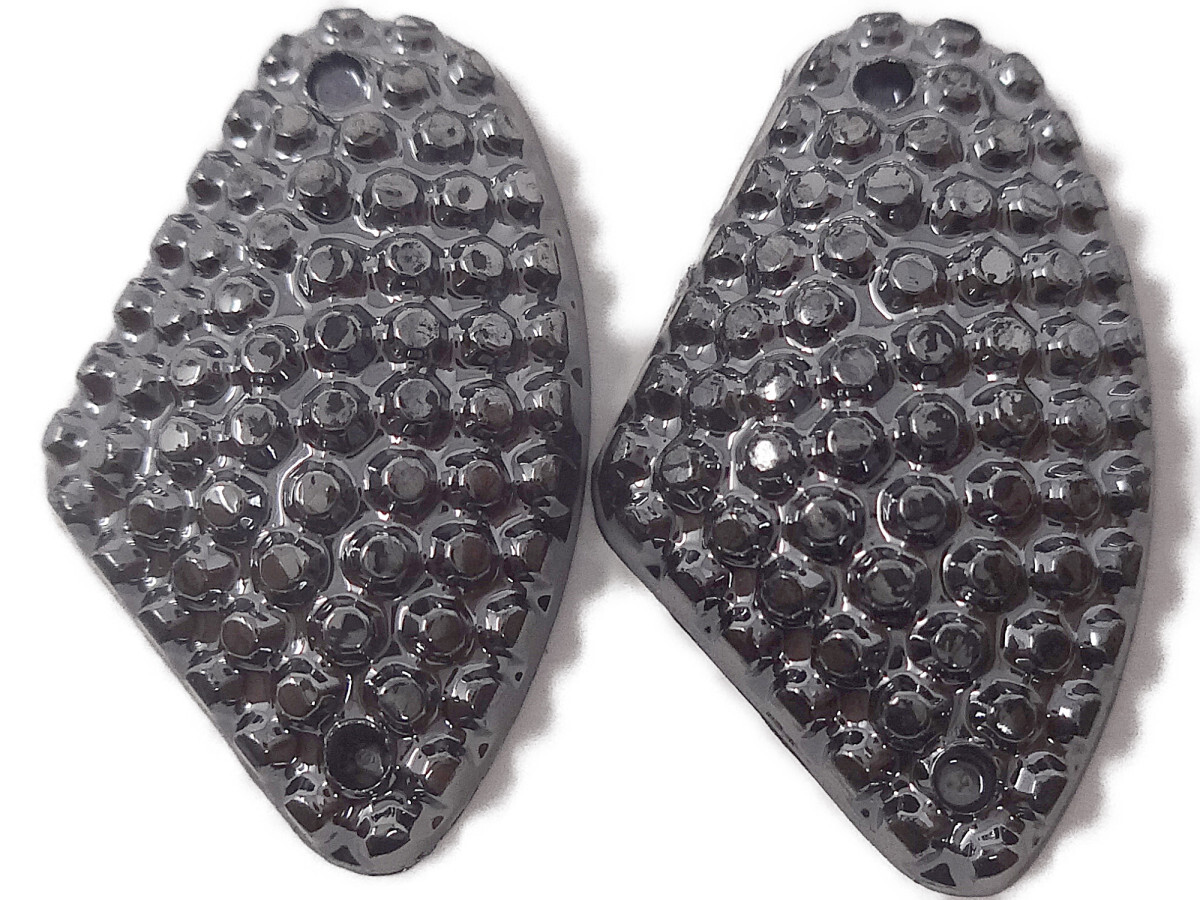 キラリ手芸部 No.2290ビジュー パーツ 手芸用 ソーオン ストーン(アクリル)黒色(ブラック)_1.9cm×1.1cm_6個入り拍卖