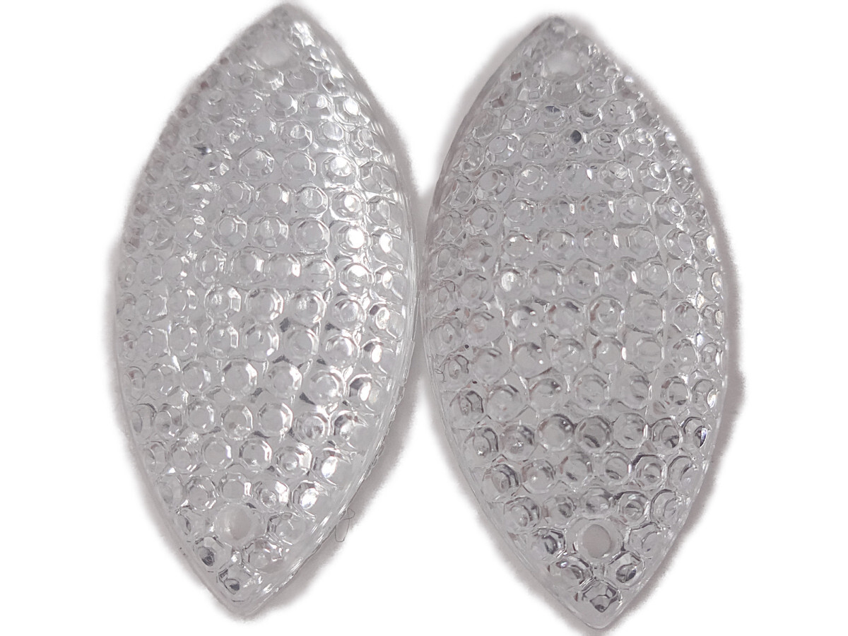 キラリ手芸部 No1560ビジュー パーツ 手芸用 ソーオン ストーン(アクリル)クリスタル1.1×2.4cm_5個入り拍卖