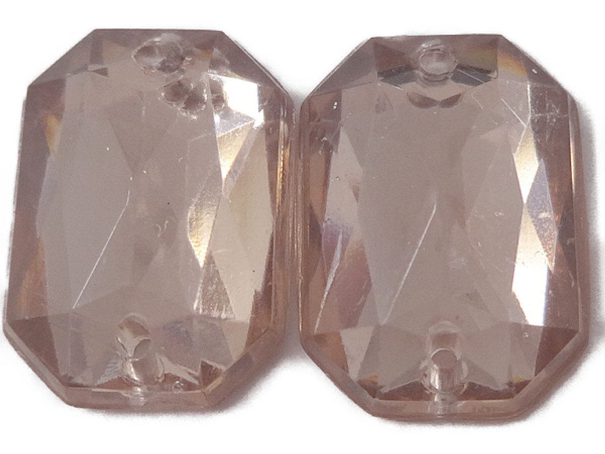 キラリ手芸部 No509ビジュー パーツ 手芸用 ソーオン ストーン(アクリル)茶色(ブラウン)(四角)1.0×1.4cm_20個入り拍卖