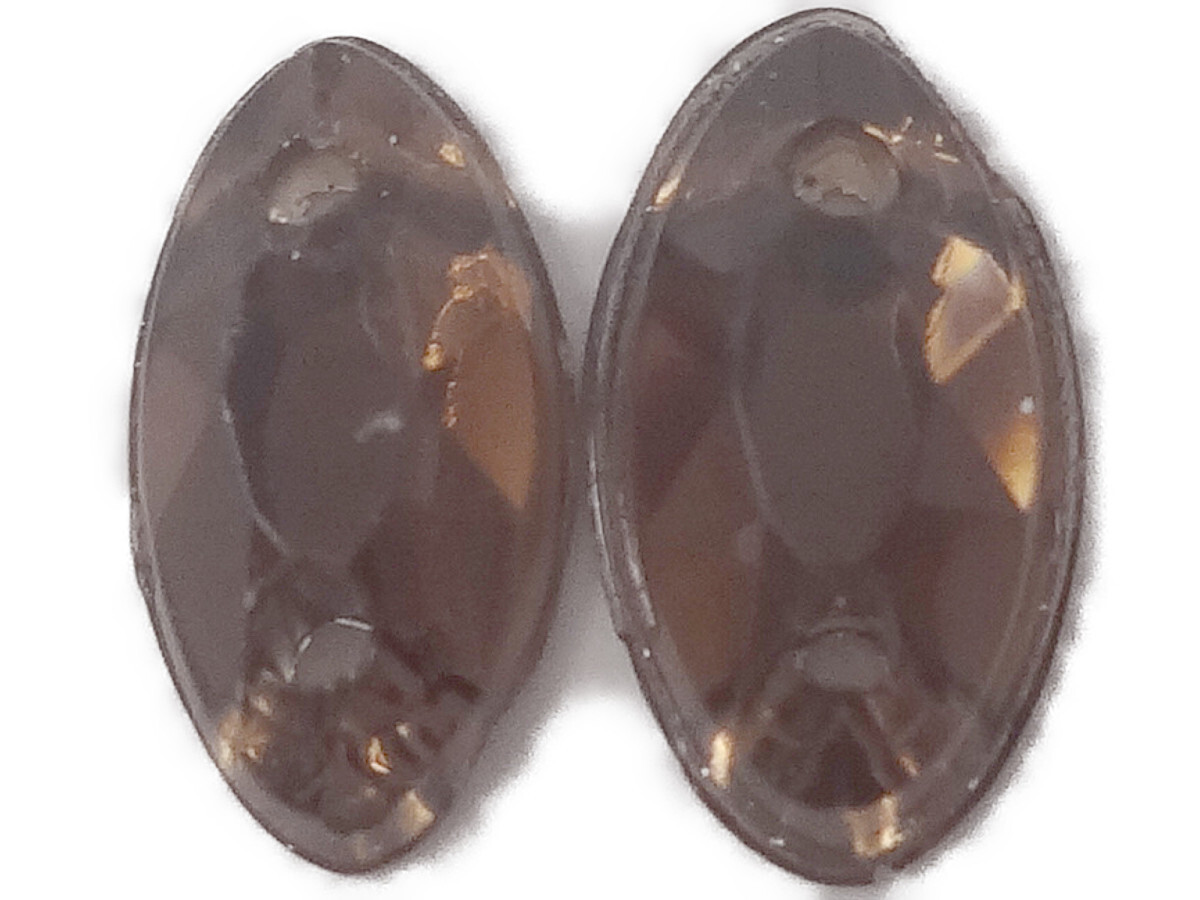 キラリ手芸部 No.3771ビジュー パーツ 手芸用 ソーオン ストーン(アクリル)茶色(ブラウン)0.3×0.8cm_30個入り拍卖