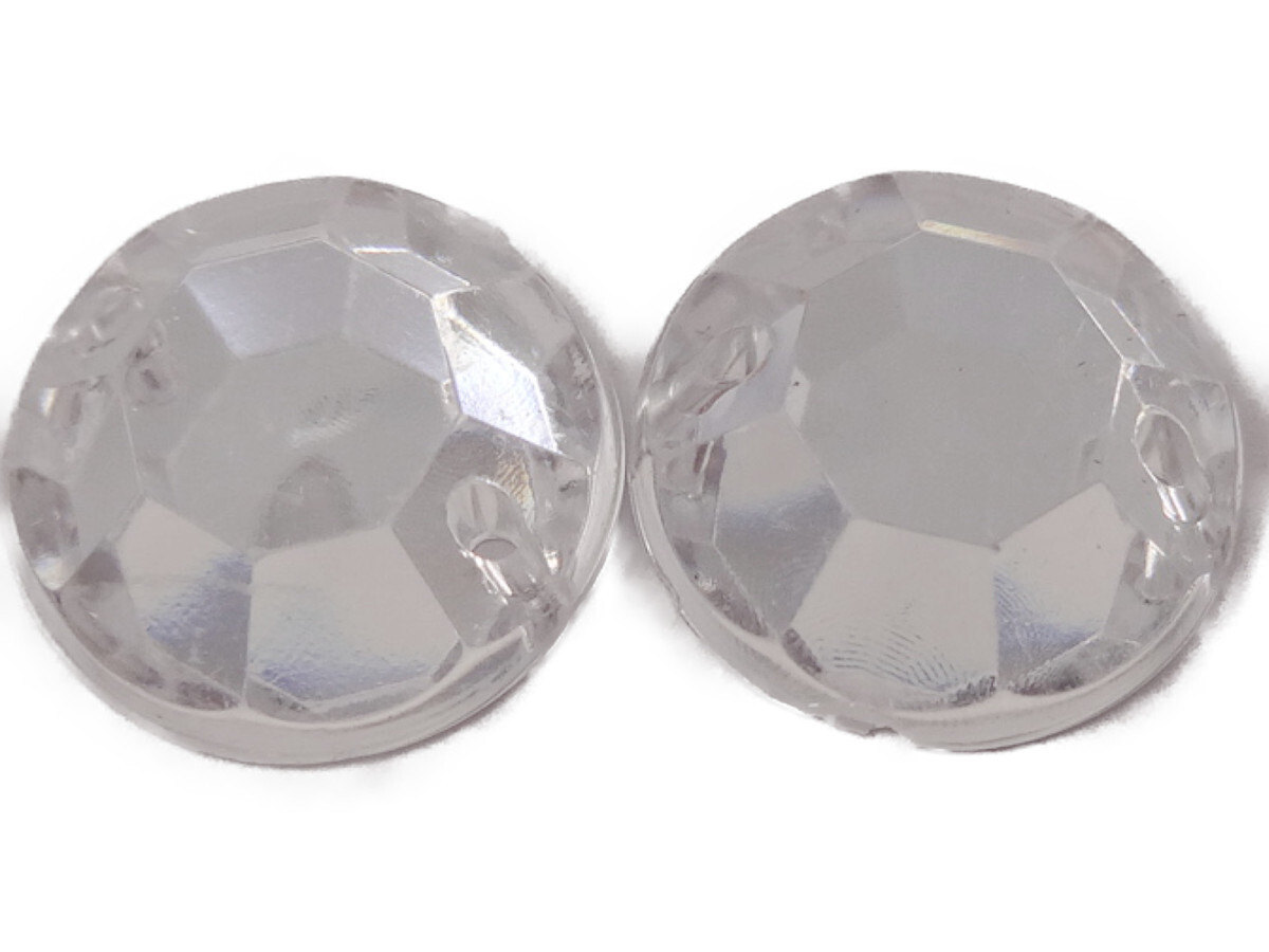 キラリ手芸部 No.2361ビジュー パーツ 手芸用 ソーオン ストーン(アクリル)クリスタル_1.2cm×1.2cm_5個入り拍卖