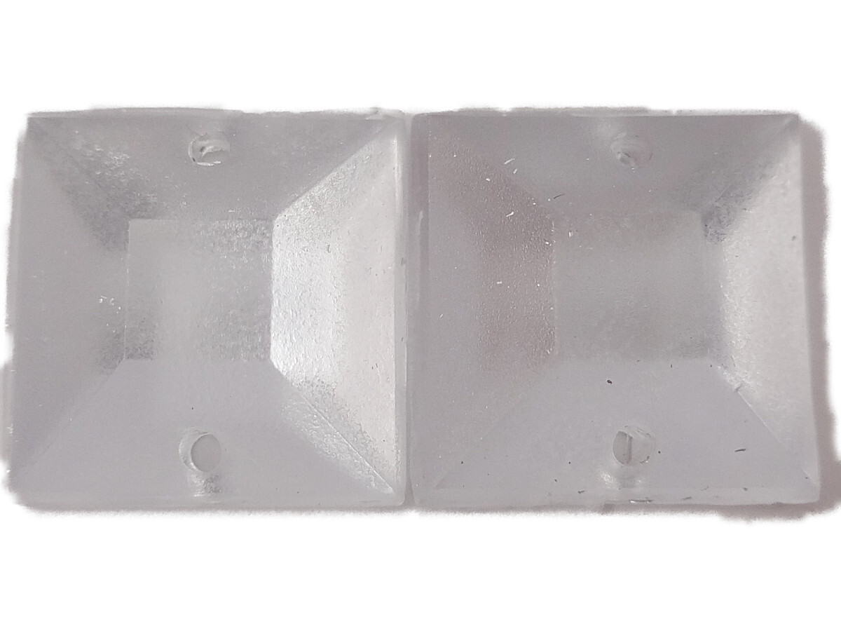 キラリ手芸部 No.917ビジュー パーツ 手芸用 ソーオン ストーン(アクリル)クリスタル(つや消し)1.2×1.2cm_6個入り拍卖