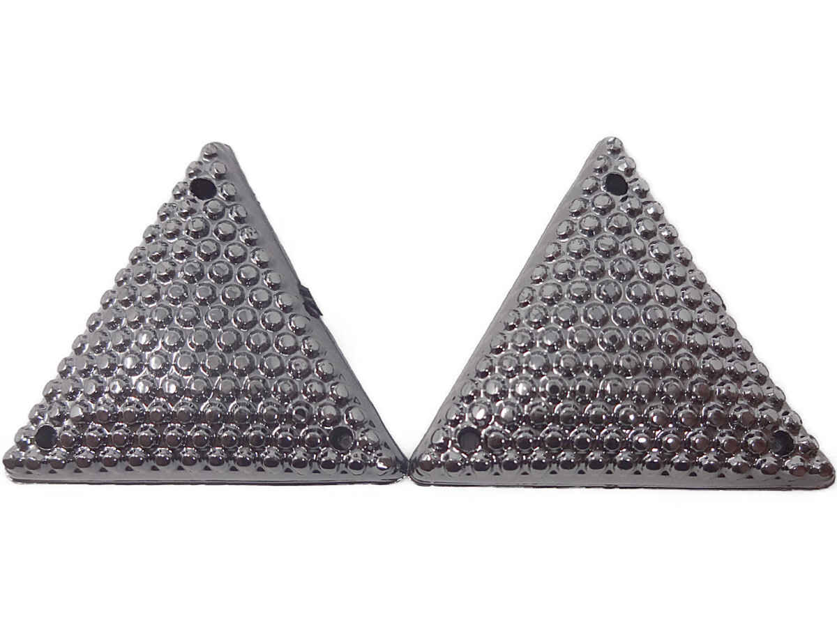 キラリ手芸部 No.2299ビジュー パーツ 手芸用 ソーオン ストーン(アクリル)黒色(ブラック)_2.4cm×2.4cm_3個入り拍卖