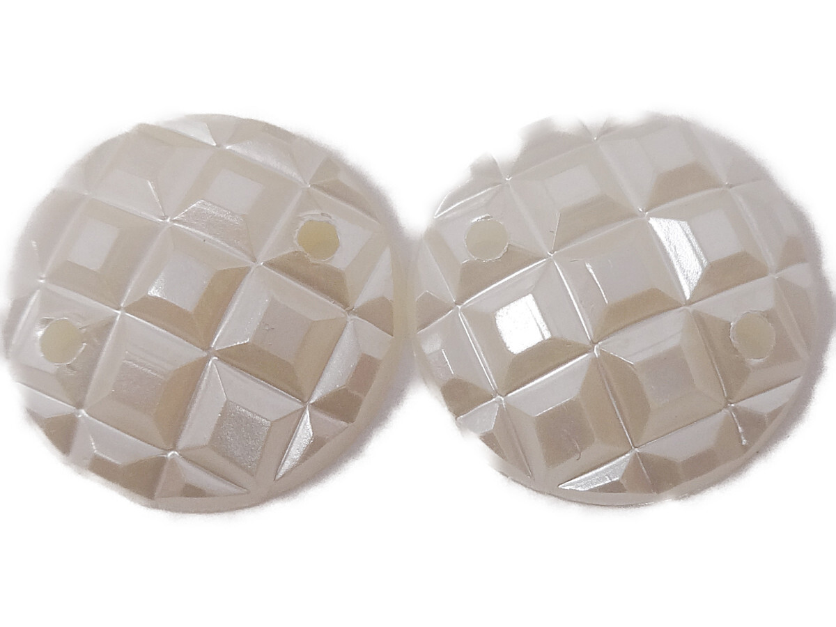 キラリ手芸部 No.3709パール風ビジュー パーツ(アクリル)パール色_1.2×1.2cm_7個入り拍卖