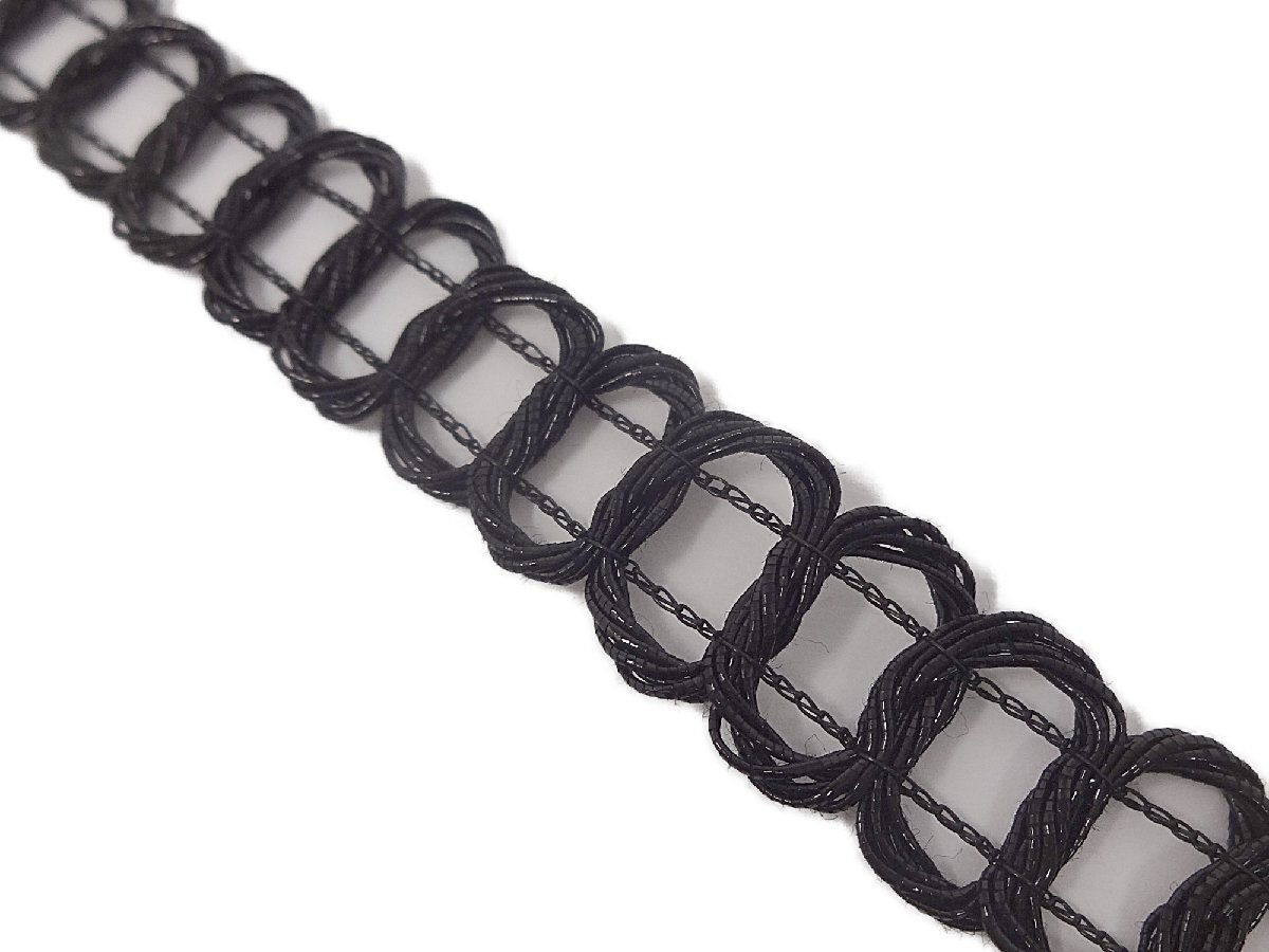 キラリ手芸部 No.5244ブレード 手芸用(黒色:ブラック)幅1.3cm×長さ3m巻き拍卖