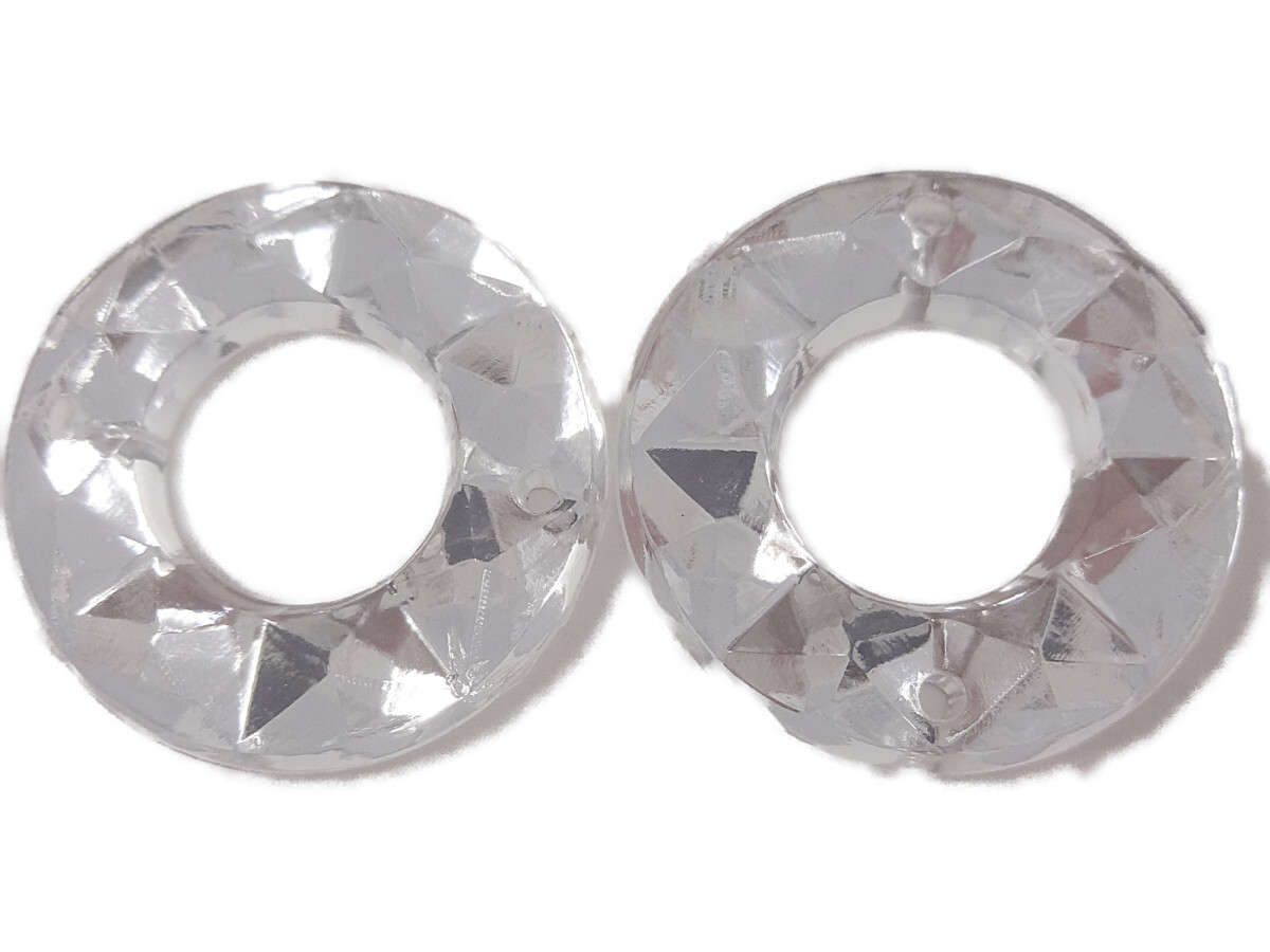 キラリ手芸部 No.2370ビジュー パーツ 手芸用 ソーオン ストーン(アクリル)クリスタル_2.0cm×2.0cm_10個入り拍卖