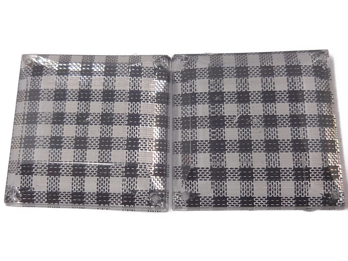 キラリ手芸部 No.2308ビジュー パーツ 手芸用 ソーオン ストーン(アクリル)チェック柄2.0×2.0cm_7個入り拍卖