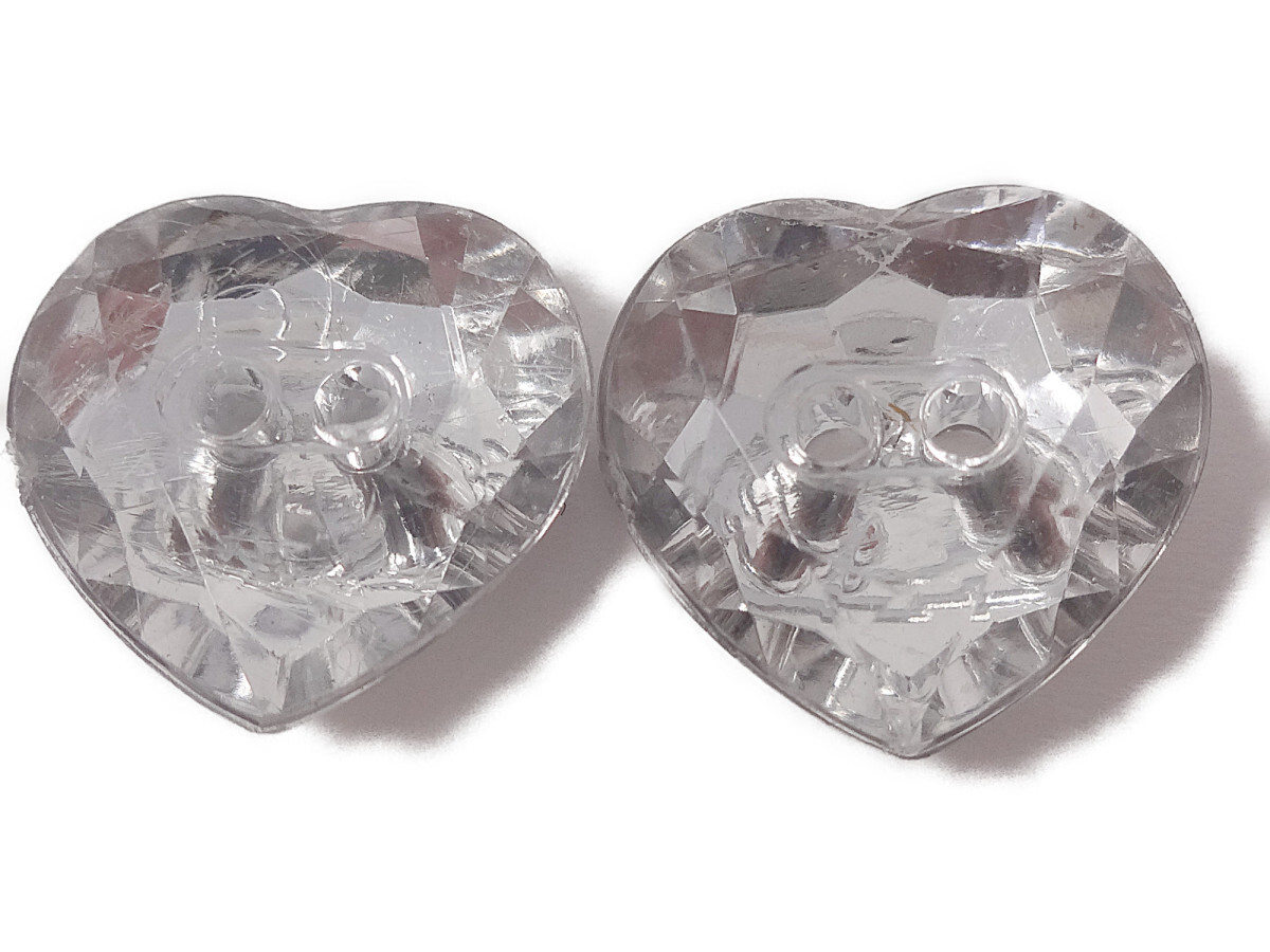 キラリ手芸部 No1280_ビジュー ボタン 手芸用 ソーオン ストーン(アクリル)_クリスタル1.3×1.5cm_4個入り拍卖