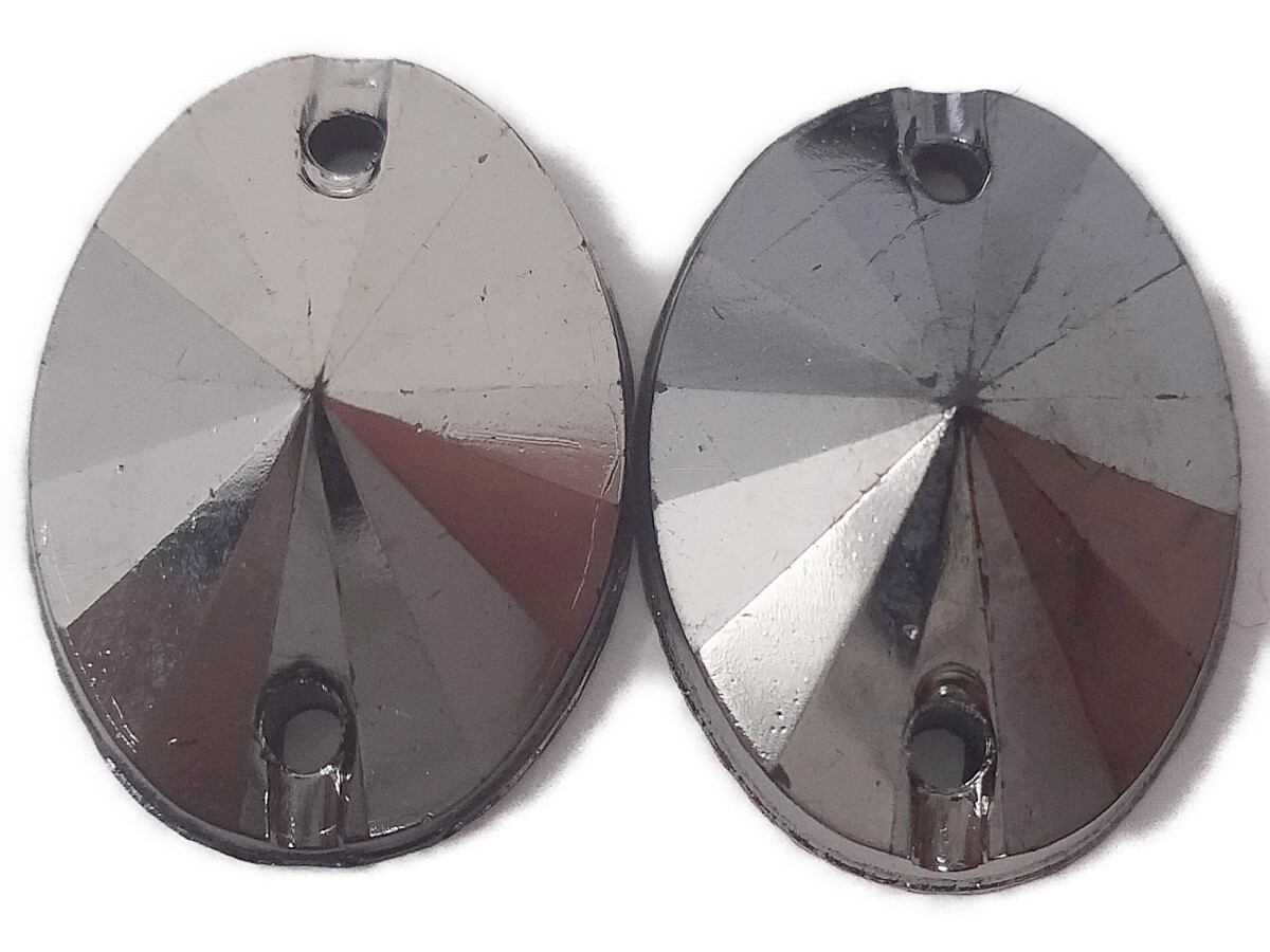 キラリ手芸部 No.2736ビジュー パーツ 手芸用 ソーオン ストーン(アクリル)黒(ブラック)1.0×1.4cm_7個入り拍卖