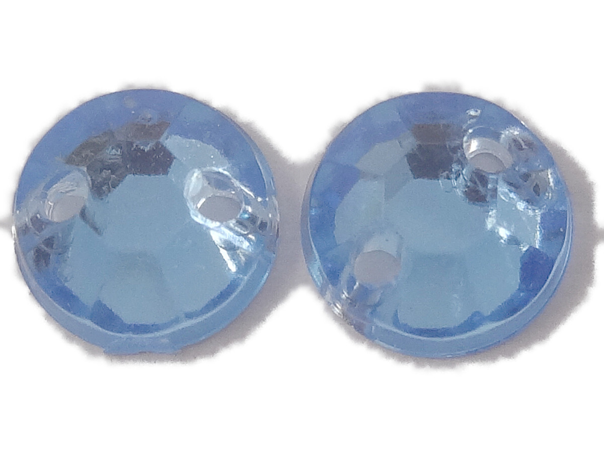 キラリ手芸部 No.3802ビジュー パーツ 手芸用 ソーオン ストーン(アクリル)水色(ブルー)0.5×0.5cm_30個入り拍卖