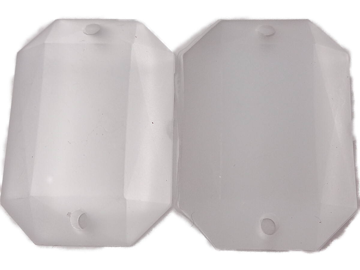 キラリ手芸部 No.920ビジュー パーツ 手芸用 ソーオン ストーン(アクリル)クリスタル(つや消し)_1.7×2.4cm_4個入り拍卖