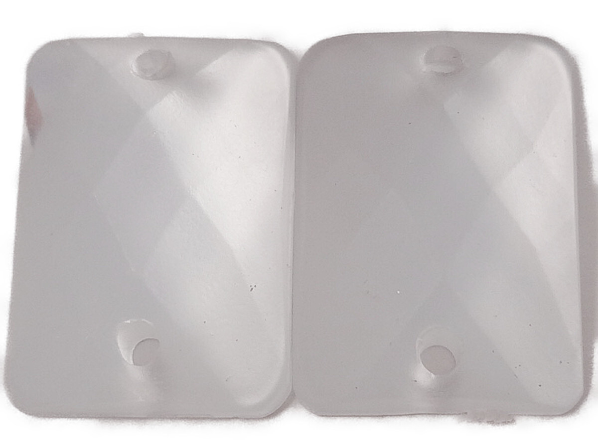 キラリ手芸部 No506ビジュー パーツ 手芸用 ソーオン ストーン(アクリル)クリスタル(つや消し加工)(四角)1.2×1.8cm_6個入り拍卖