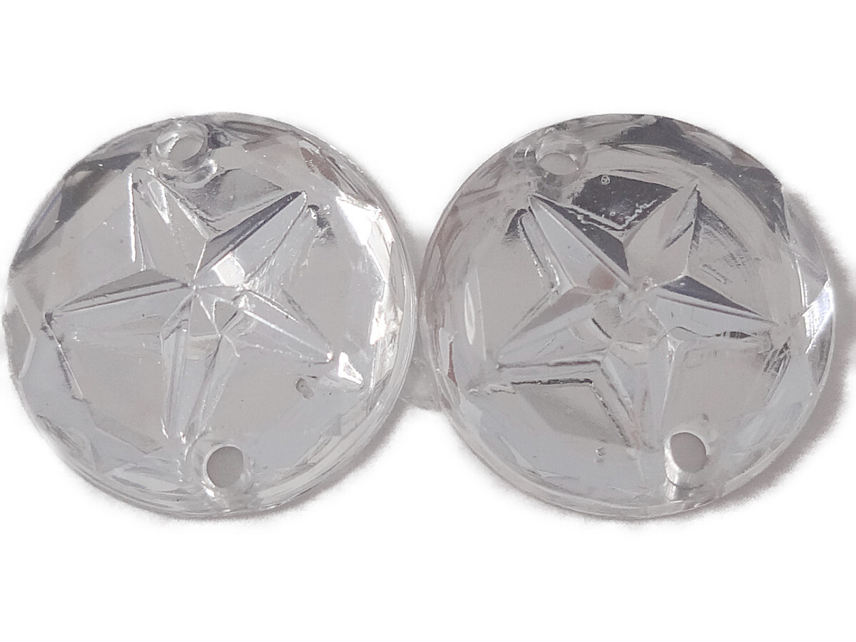 キラリ手芸部 No.2940ビジュー パーツ 手芸用 ソーオン ストーン(アクリル)クリスタル(丸)_1×1cm_20個入り拍卖