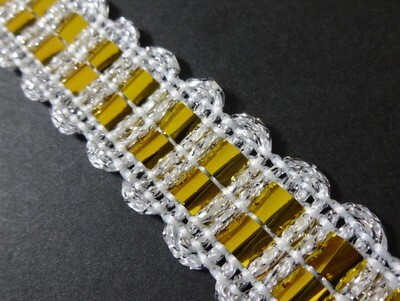 キラリ手芸部 No.5225ブレード 手芸用(金色:ゴールド)幅2.0cm×長さ3m巻き拍卖