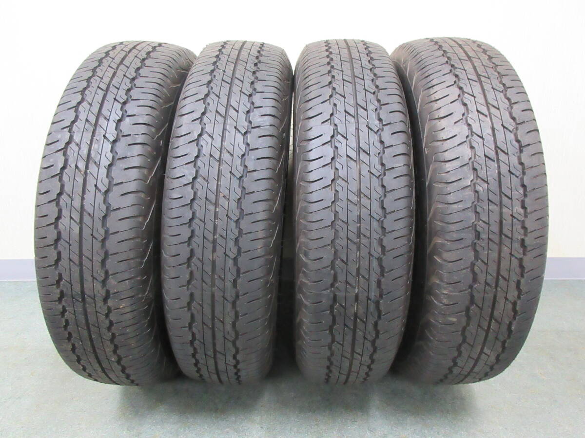 中古夏タイヤ 4本セット 195/80R15-AT20 GRANDTREKダンロップ ジムニー 新車外し拍卖