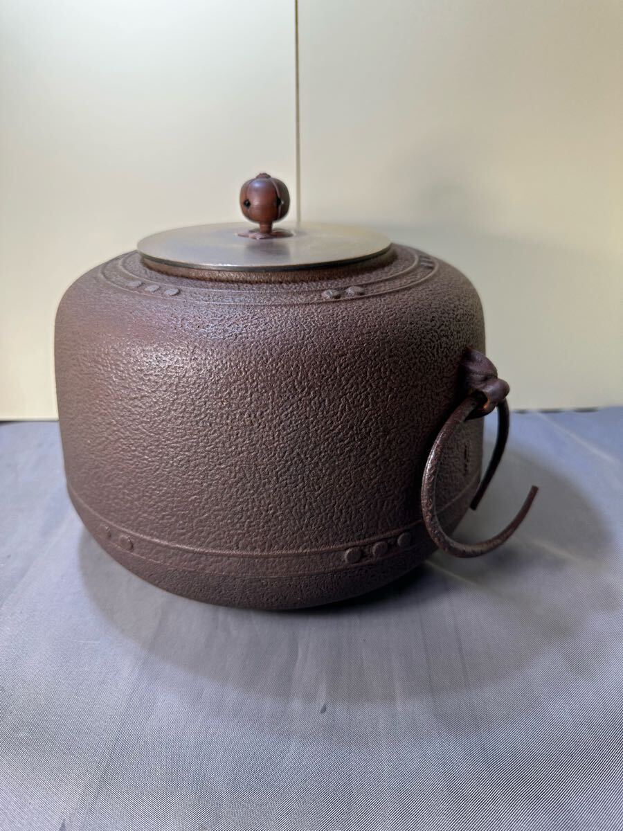 茶道具 万代屋釜 佐藤清光 茶釜 炉釜 風炉用 茶道 伝統工芸拍卖