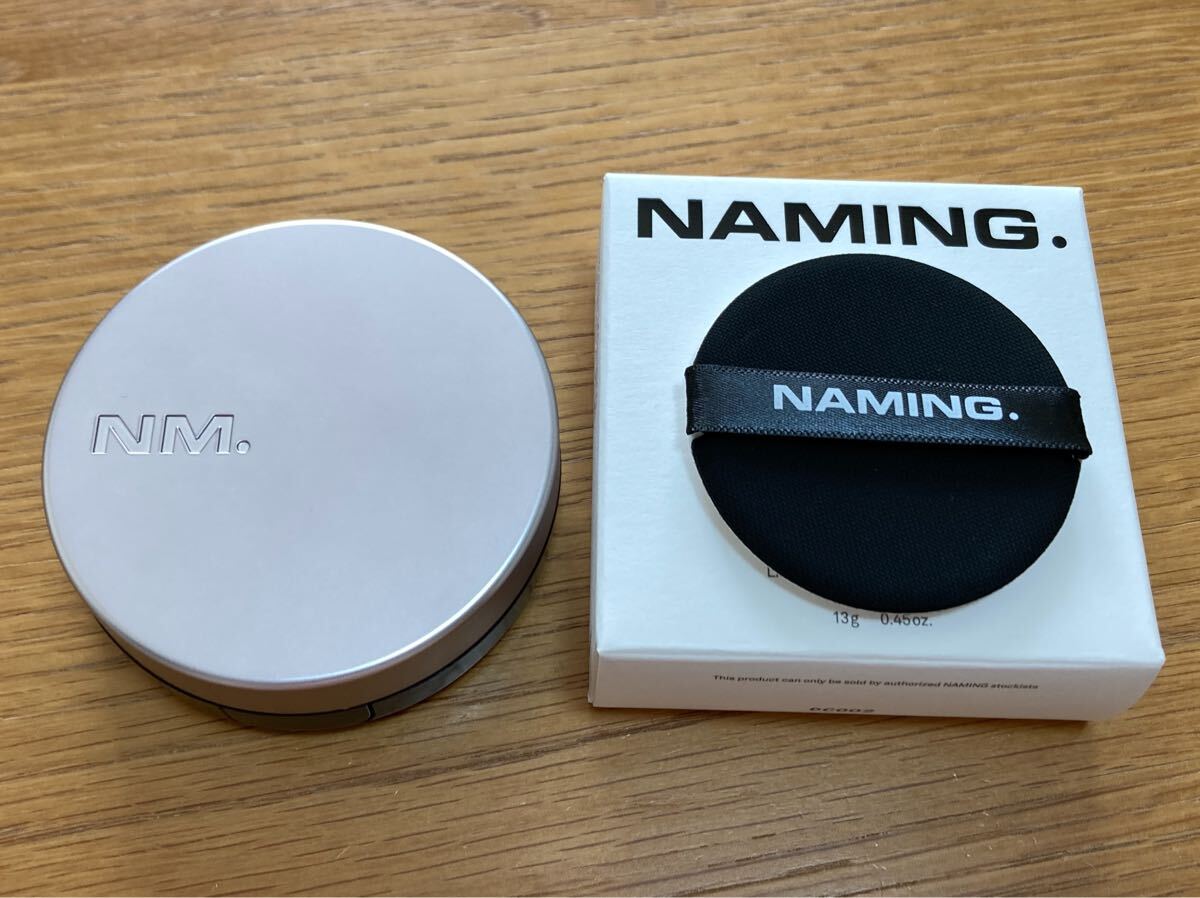 【 新品ケース 新品パフのみ】ネーミング レイヤードマットフィットクッション ファンデーション 韓国コスメ ファンデ 21P / 21Y 共用拍卖