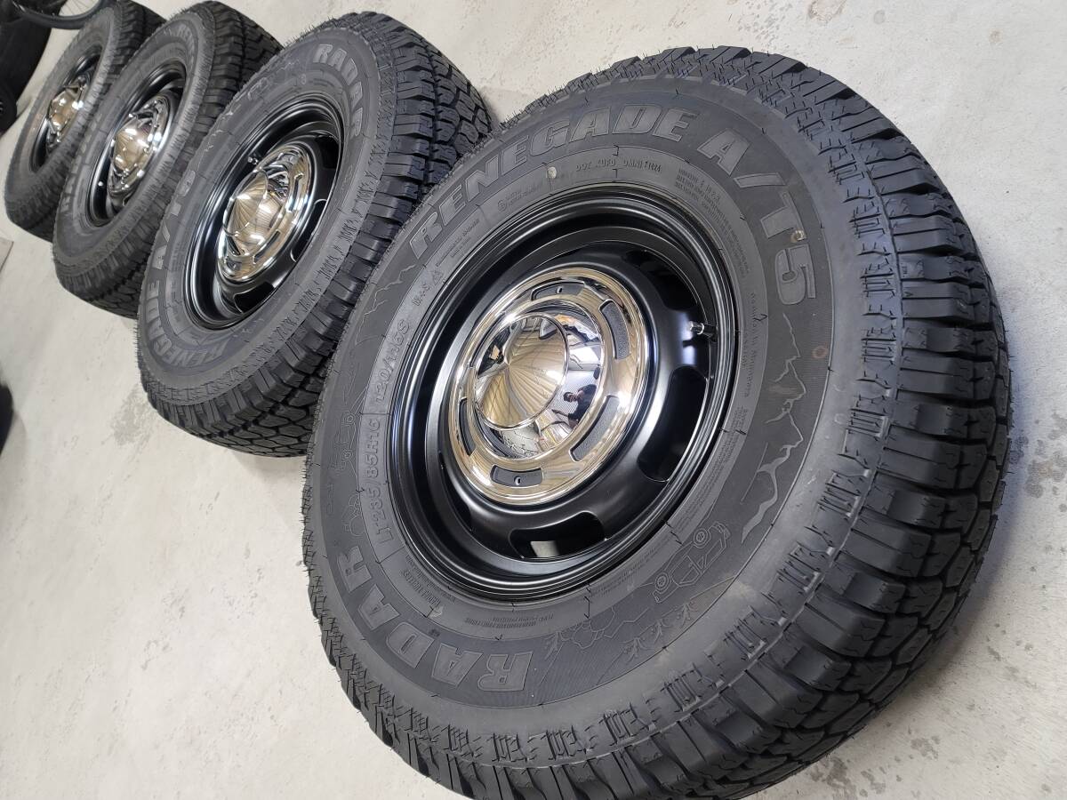 ほぼ新品タイヤ バリ山 ヴィンテージ/サーフ185 系に flex カスタム に 235/85r16拍卖