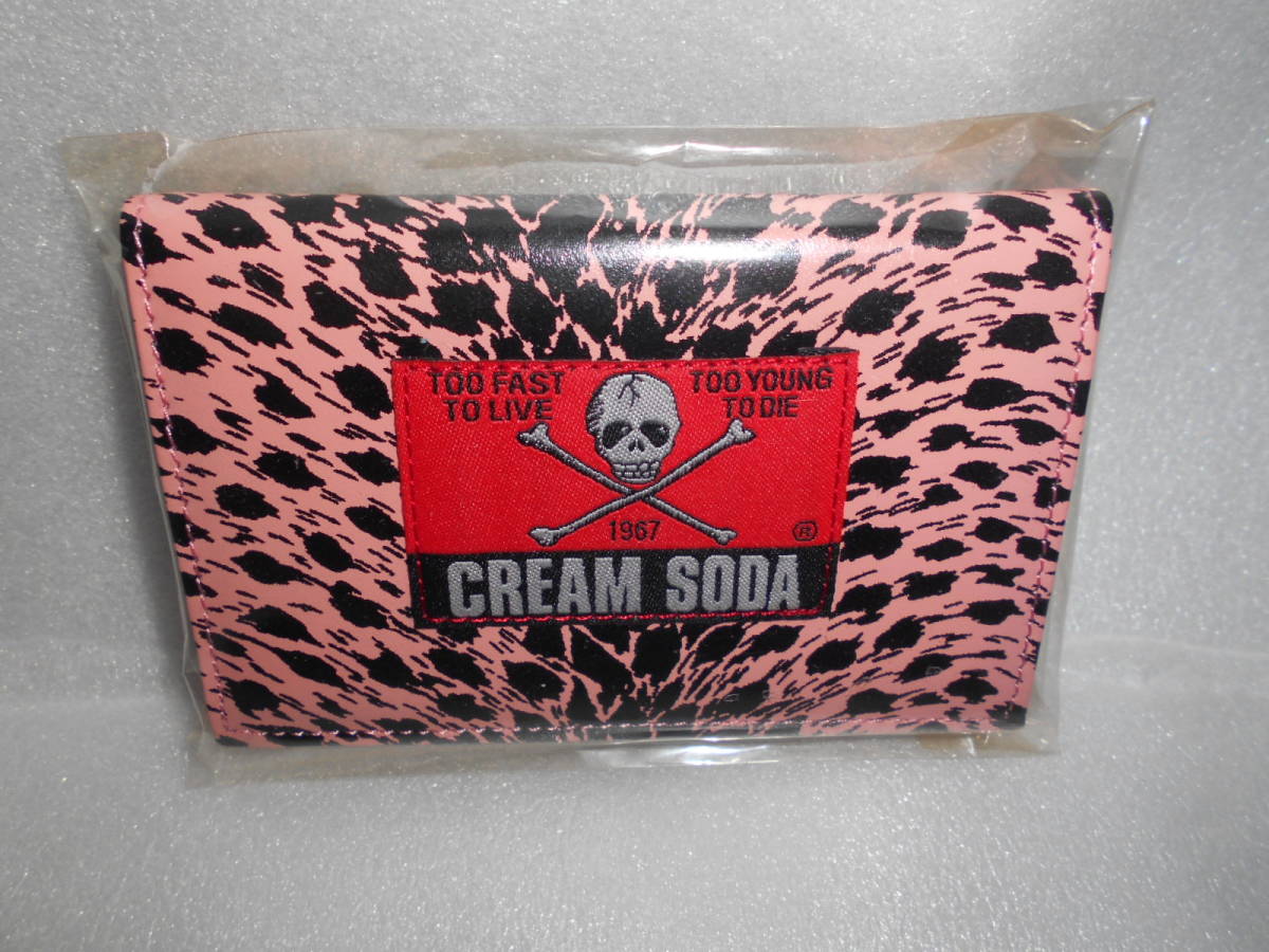 CREAM SODA クリームソーダ パスケース 1個 ドクロ ピンク拍卖