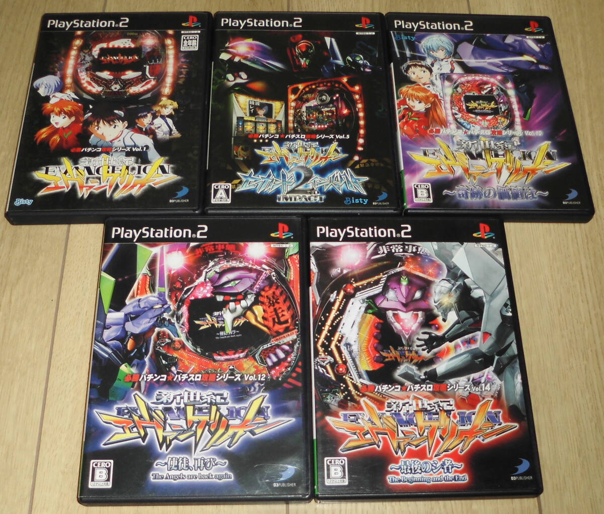PS2 パチンコ CR新世紀エヴァンゲリオン 全5枚セット拍卖