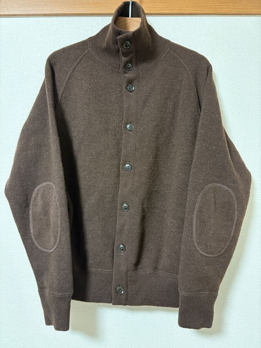 FilMelange フィルメランジェ ハイネックウールカーディガン ブラウン size3 日本製拍卖