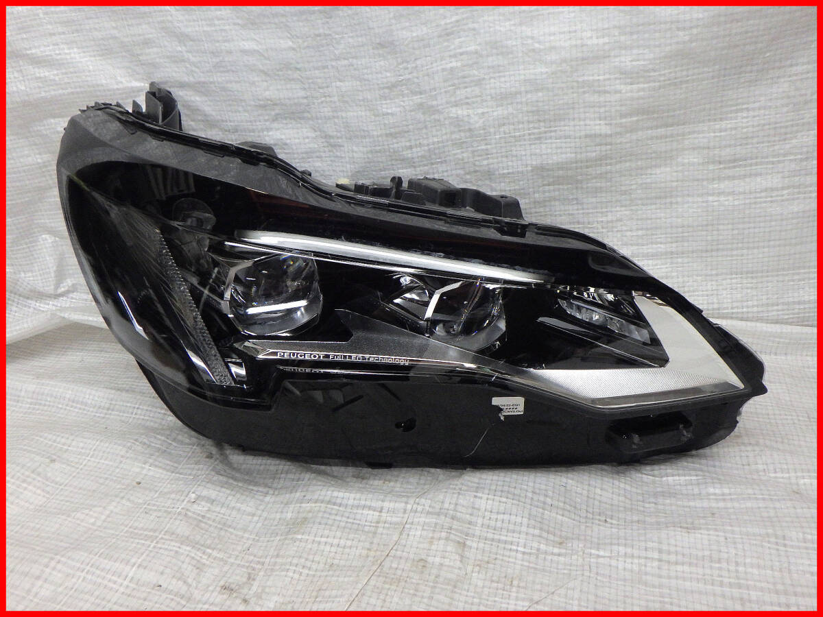 プジョー P84系 後期 3008 5008 LED右ヘッドライト右ライト 右 右側 89914262 98 362 307 80 ヘッドランプ ランプ拍卖