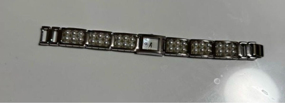 極美品・希少 ミキモト MIKIMOTO パール シェル 真珠 ブレスレット 2連 クォーツ レディース拍卖