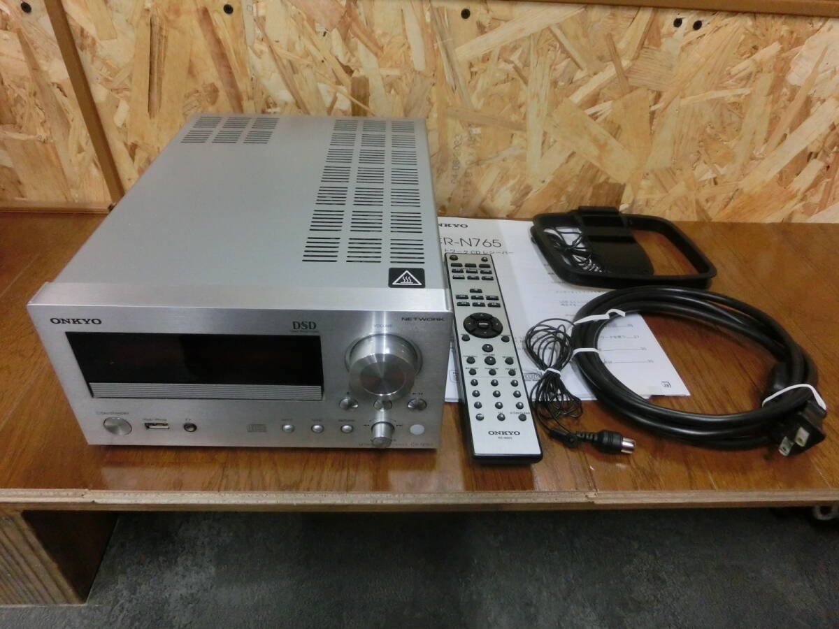 ONKYO CR-N765 CDレシーバー オーディオ機器 2016年製 中古品 取り扱い説明書・リモコン付き 通電確認済み 動作未確認 オンキョー拍卖