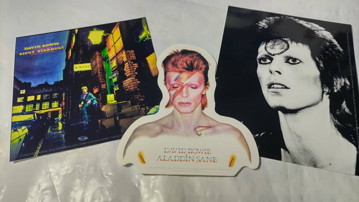 ★激レア★ デヴィッド・ボウイ ジギー・スターダスト 特製カード2枚 ステッカー1枚 3点セット 新品未使用 送料無料 音楽拍卖