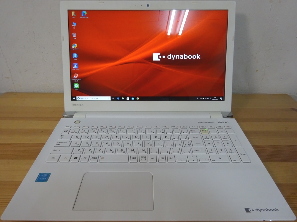 東芝ノートパソコン dynabook T45/GW/Cele 3865U 1.8GHz/8GB/1000GB/中古特価良品拍卖