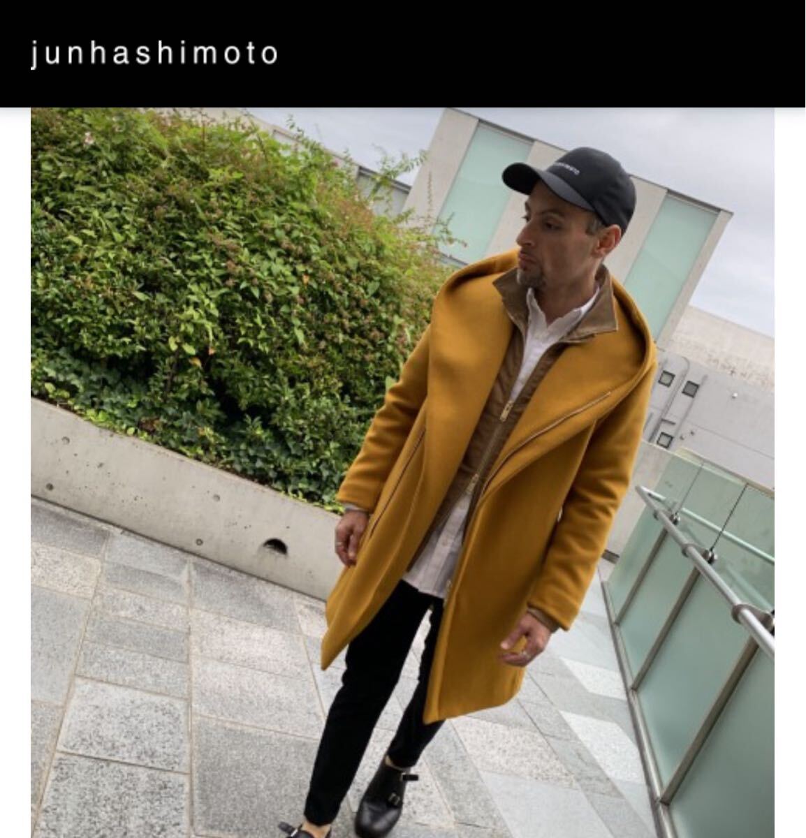 junhashimoto ジュンハシモト WING COLLAR G9 ウィングカラースウィングトップ 3 美品 ラップコート インナー ジャケット拍卖