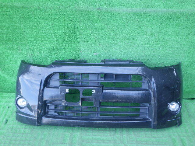 LA100S LA110S 前期 ムーヴカスタム 純正フロントバンパー ムーブ 黒 52119-B2A10 ロアグリル フォグ付拍卖