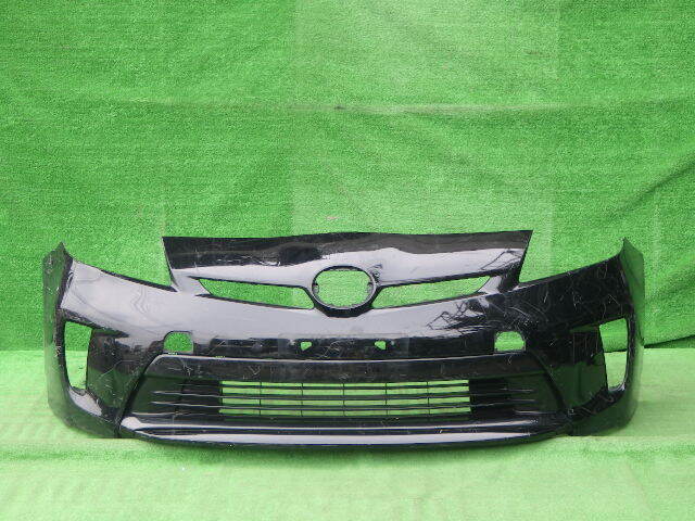 ZVW30 後期 プリウス 純正フロントバンパー PRIUS 黒 52119-47510 下側ロアグリル付拍卖