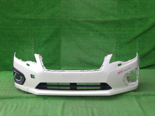 GP2 GP3 GJ6 GJ7 GP2 GP3 GP6 GP7 前期 インプレッサ G4 スポーツ 純正フロントバンパー 右フォグカバー付 白 パール 57704FJ003拍卖