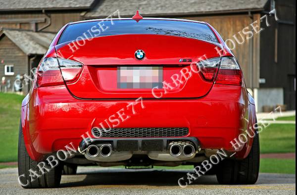 ★BMW E90 M3 カーボン リア ディフューザー V2型 左右4本出 2008-2013《交換タイプ》☆拍卖