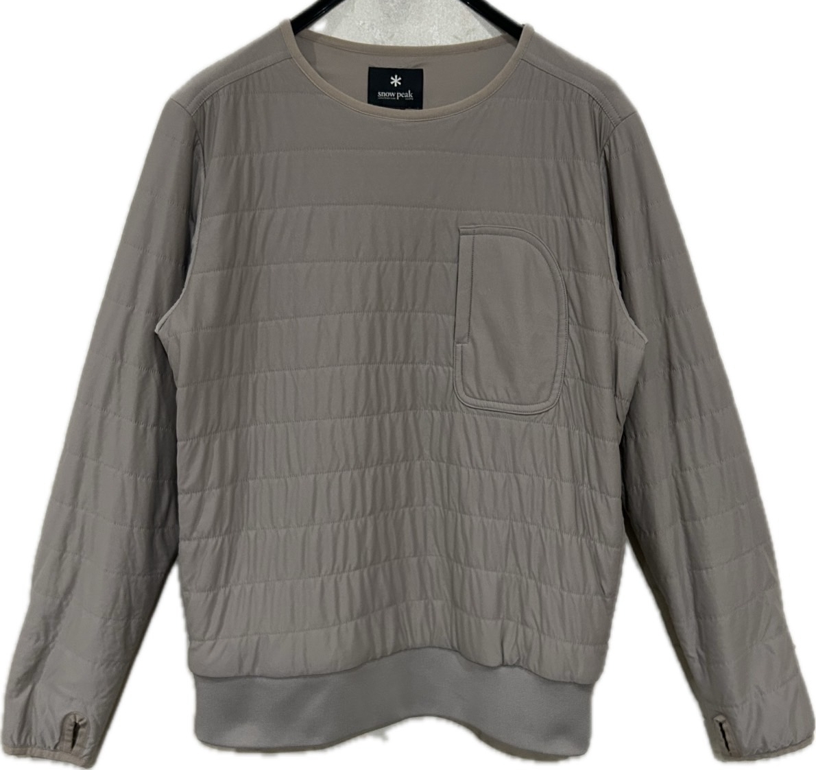 *snow peak Flexible Insulated Pullover 指穴 キルティング トップス 中綿入 2 BJBE.C拍卖