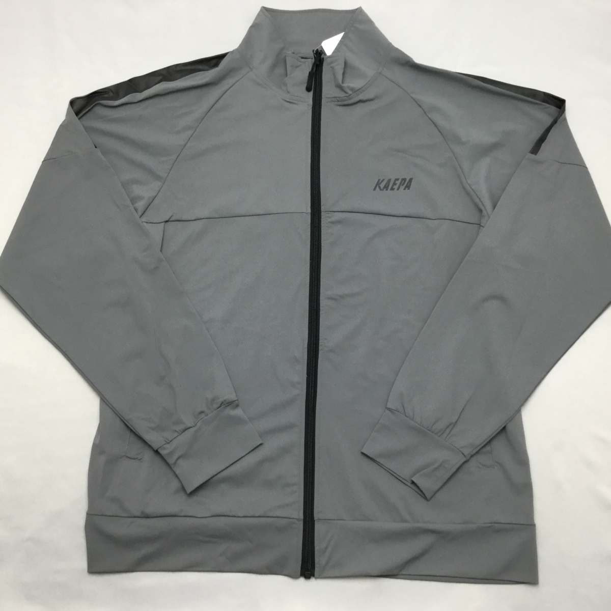 【送料無料】【新品】Kaepa メンズジャケット(接触冷感ストレッチ素材 吸水速乾 UVカット) LL 2L チャコールグレー★361348拍卖