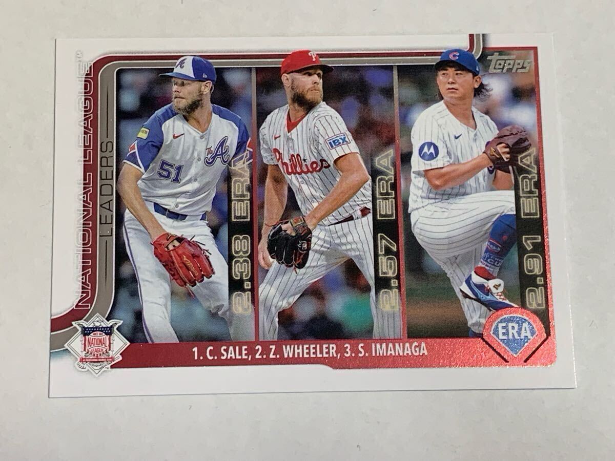 今永昇太 SHOTA IMANAGA CHRIS SALE ZACK WHEELER 2025 TOPPS SERIES 1 ERA LEADERS #272 CUBS シカゴ カブス 横浜DeNA BRAVES PHILLIES拍卖