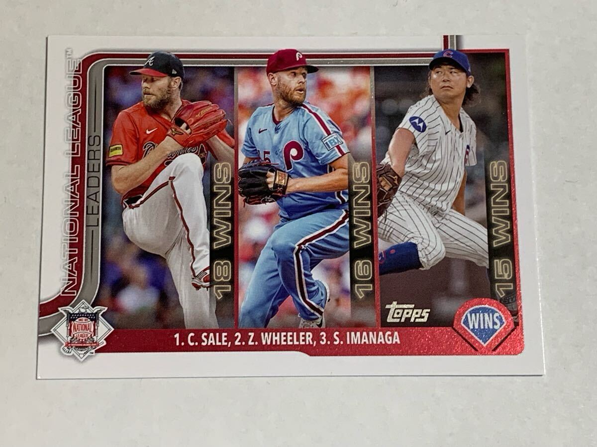 今永昇太 SHOTA IMANAGA CHRIS SALE ZACK WHEELER 2025 TOPPS SERIES 1 WINS LEADERS #234 CUBS シカゴ カブス 横浜DeNA BRAVES PHILLIES拍卖