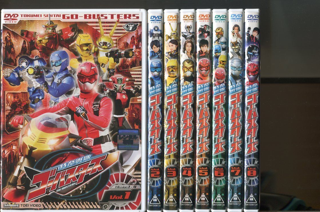 特命戦隊ゴーバスターズ/全12巻+HERO CLUB2巻+劇場版2巻+Vシネマ 計17巻セット 中古DVD レンタル落ち/鈴木勝大/馬場良馬/a4517拍卖