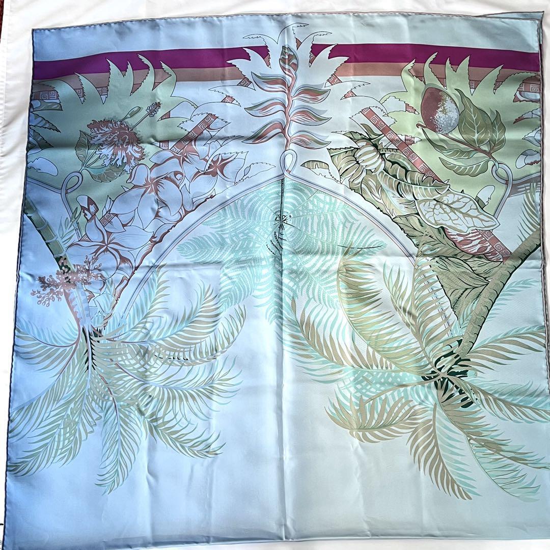 【美品】HERMES エルメス 大判 ストール スカーフ アロハ レクタングル拍卖