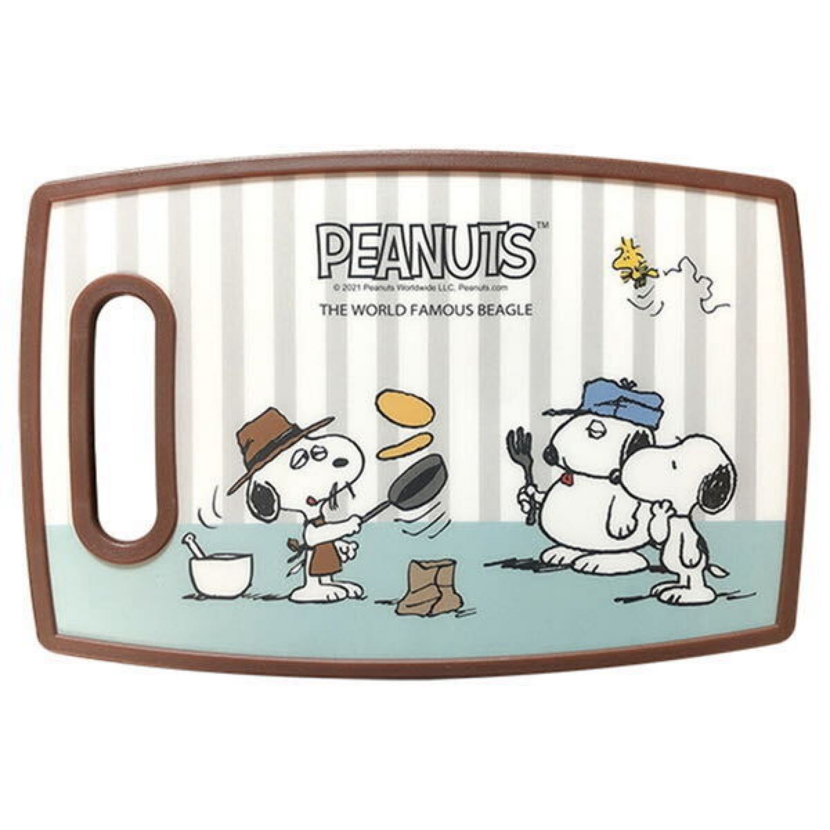 スヌーピー カッティングボード (ストライプ) まな板 スパイク オラフ拍卖